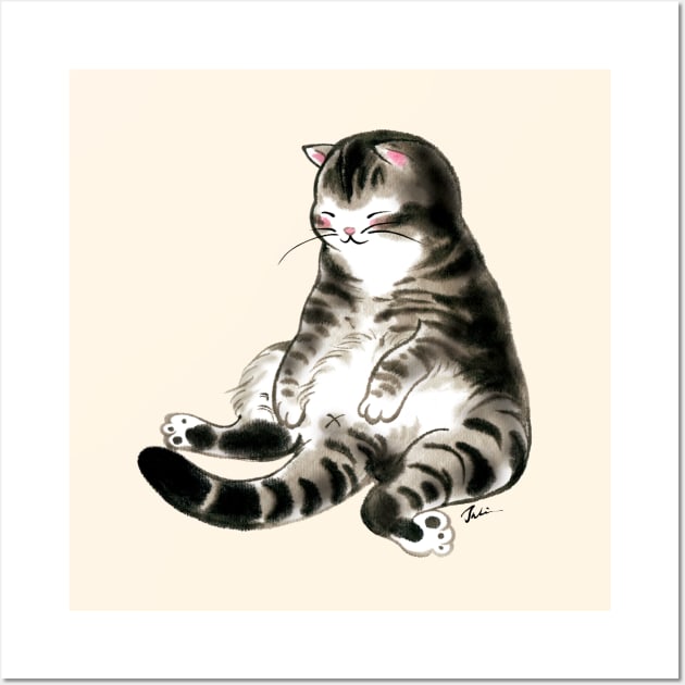 Relax cat Wall Art by juliewu